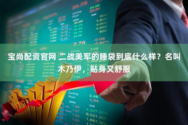 宝尚配资官网 二战美军的睡袋到底什么样？名叫木乃伊，贴身又舒服